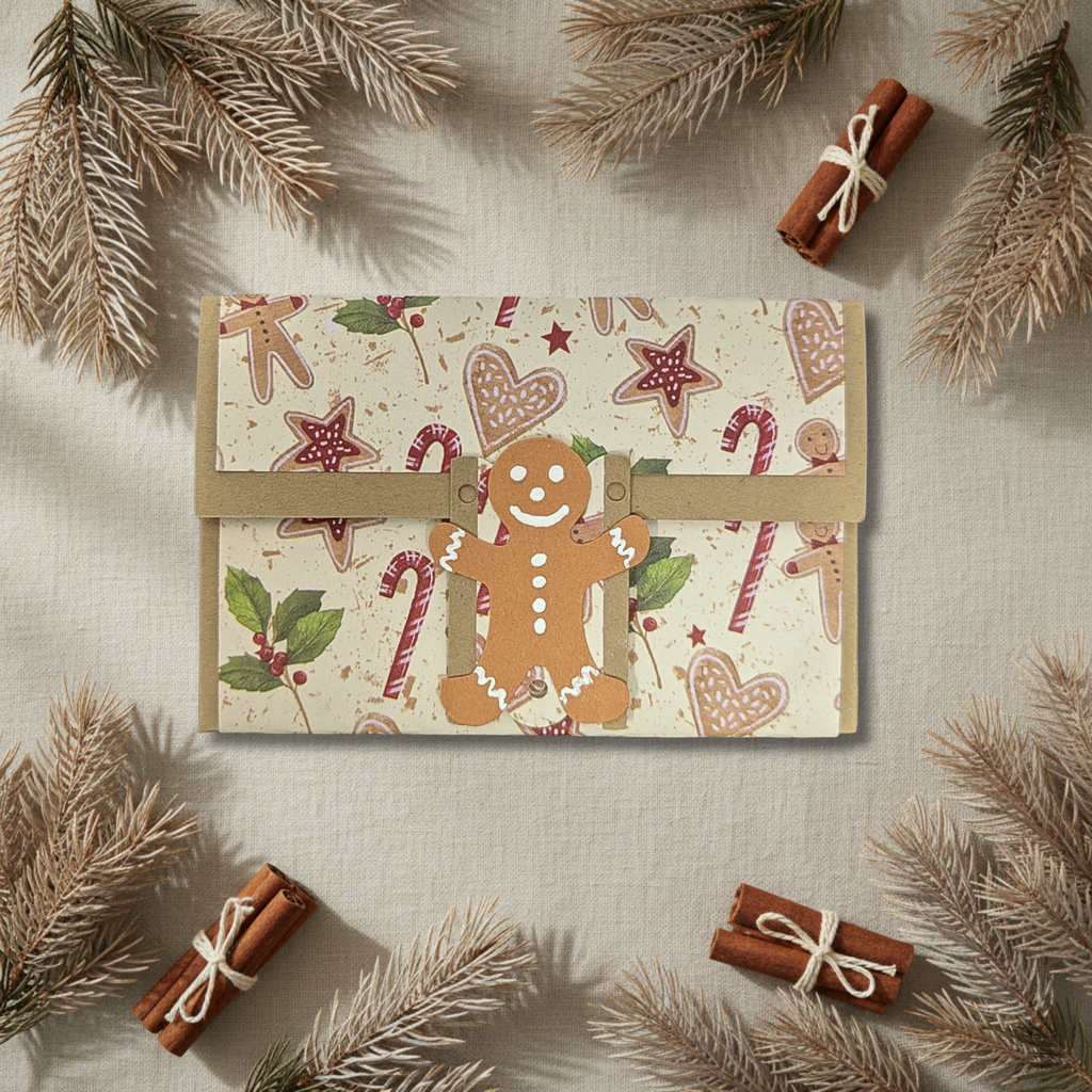 Gingerbread Man Gift Card Holder