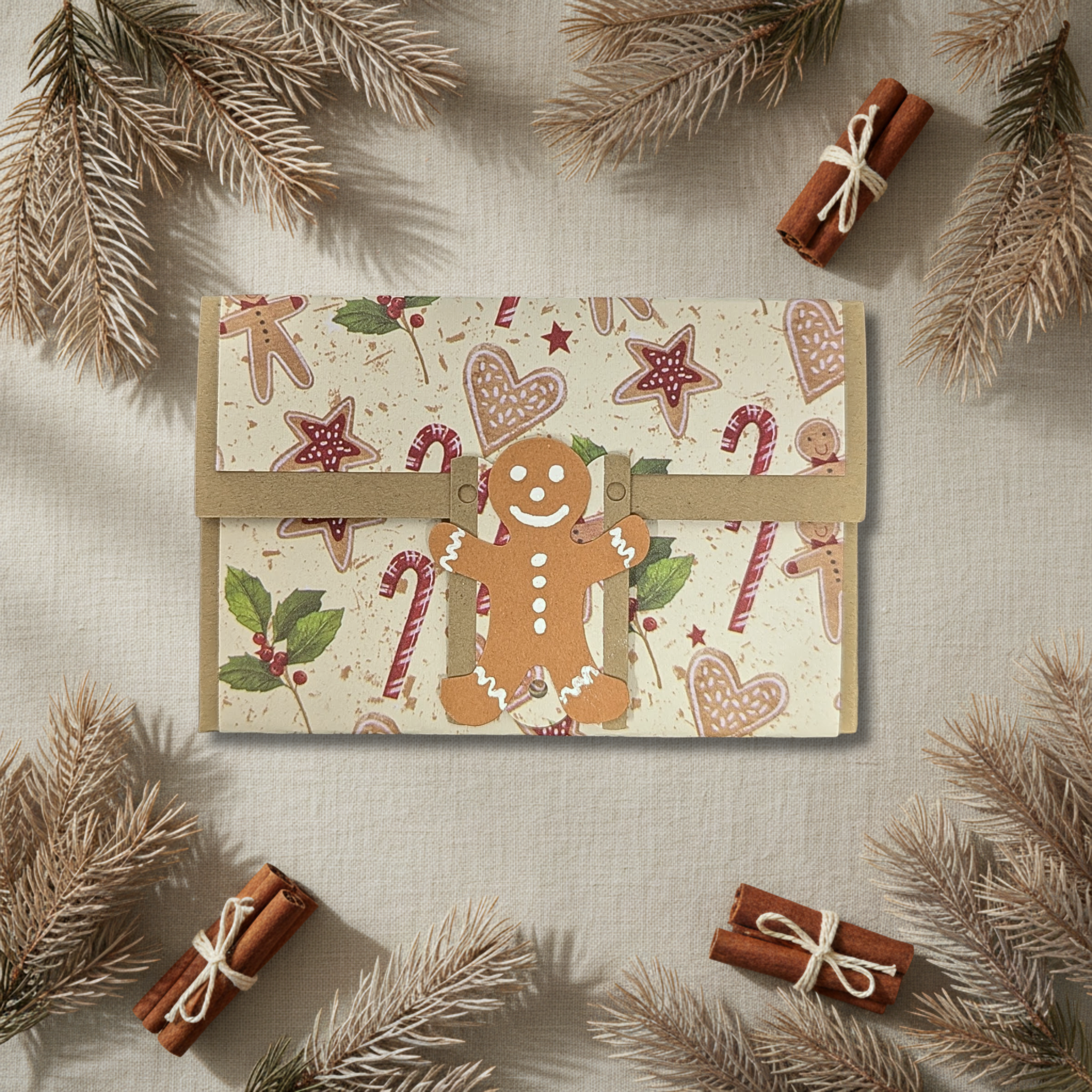 Gingerbread Man Gift Card Holder