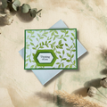 Green Botanical Sympathy Card
