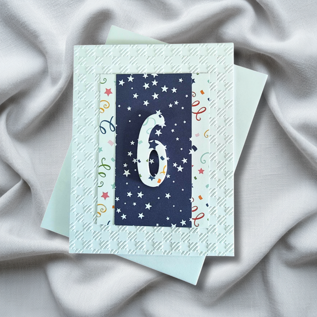 6th Birthday Card - Celebratory Stars
