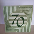 Sage Green Geometric 70th Birthday Card