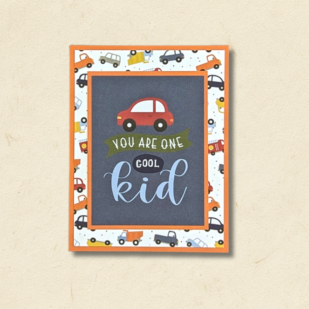 You Are One Cool Kid Car Birthday Greeting Card
