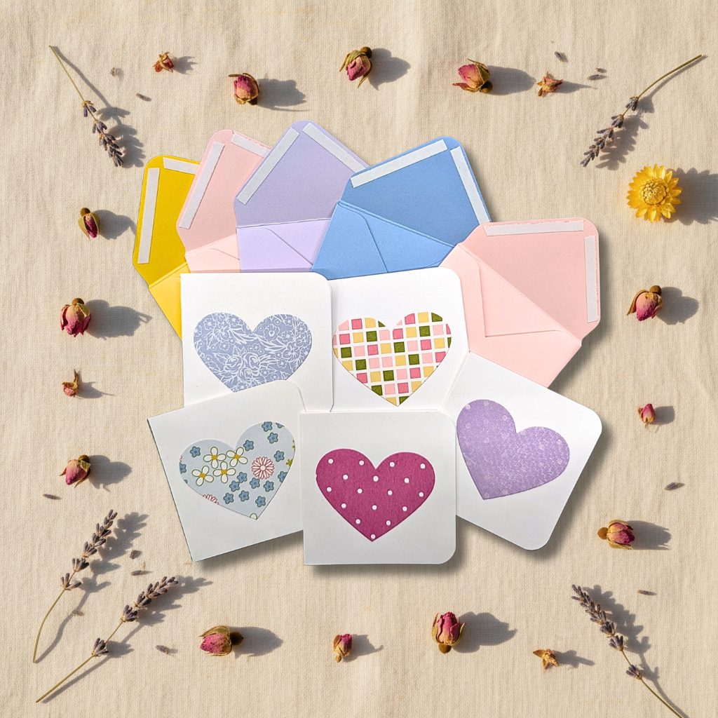Pastel Heart Notecard Set
