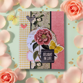 Delight in Life Floral Collage Greeting Card