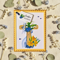Easter Blessings Cross Greeting Card