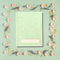 Mint Green Embossed With Sympathy Greeting Card
