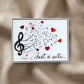 Just a Note Music Card with Glitter & Foil