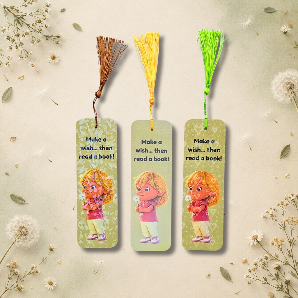 Make a Wish Dandelion Girl Bookmark