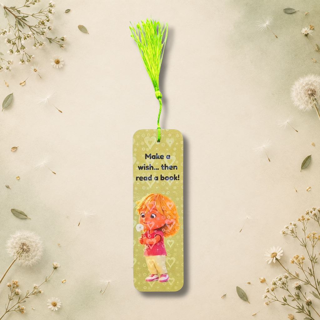 Make a Wish Dandelion Girl Bookmark