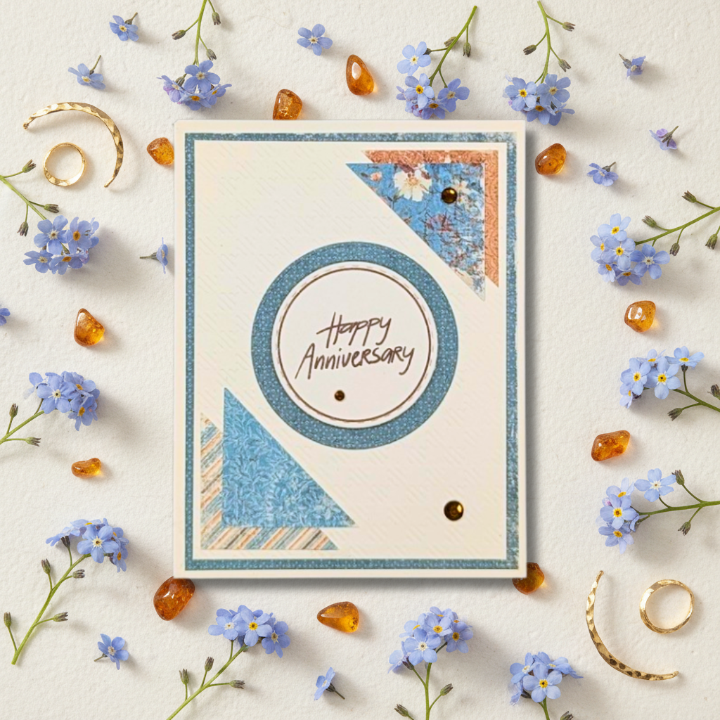 Bohemian Blues My Love  Anniversary Card