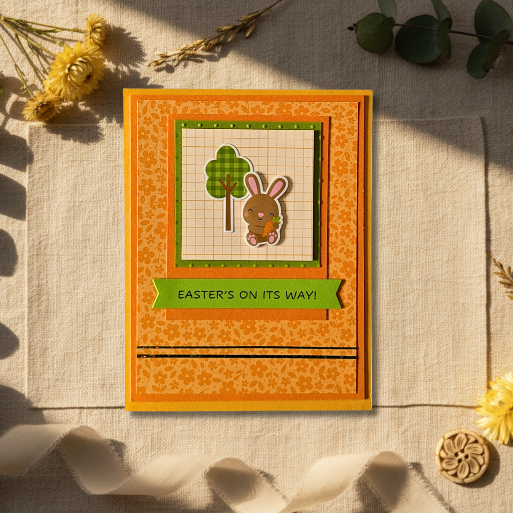 Easter's On Its Way Bunny Greeting Card