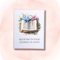 Rejoicing in Your Journey of Faith Adult Baptism Greeting Card