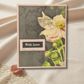 With Love Botanical Sympathy Card for Loss of Sister
