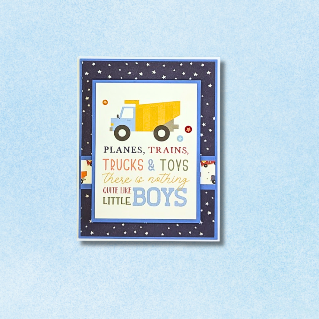 Planes Trains Trucks & Toys Little Boys Birthday Greeting Card
