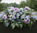 Lavender & Blue Garden Memorial Saddle