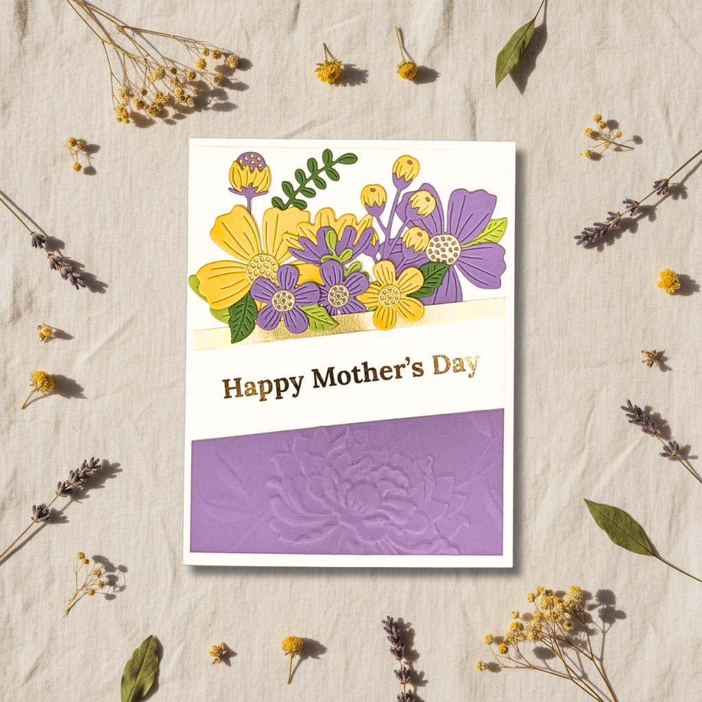 Happy Mother's Day Card — Purple Floral