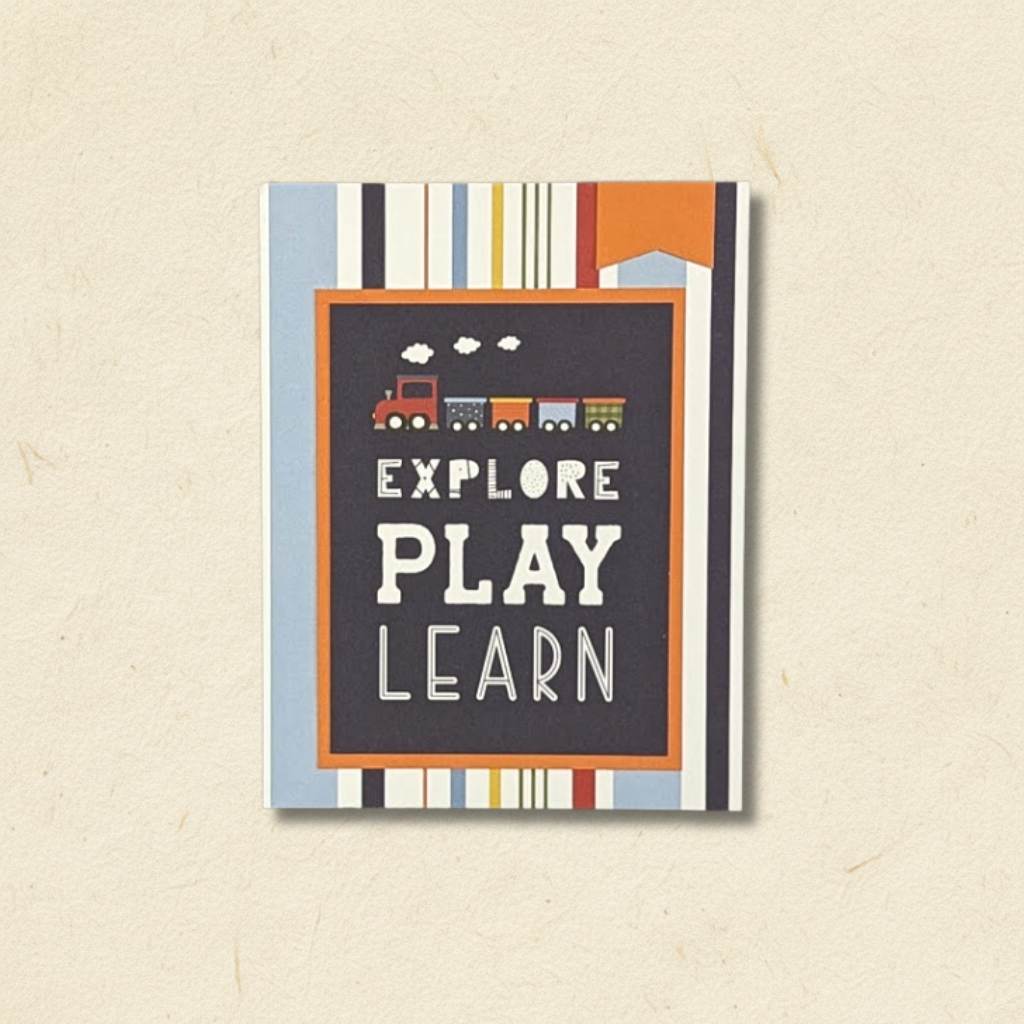 Explore Play Learn Train Birthday Greeting Card