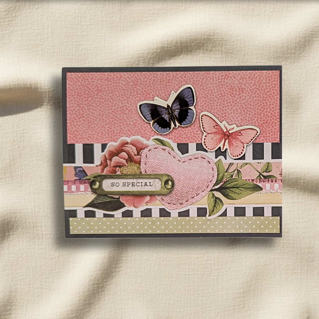 "So Special" Vintage Indigo Garden Blank Notecard