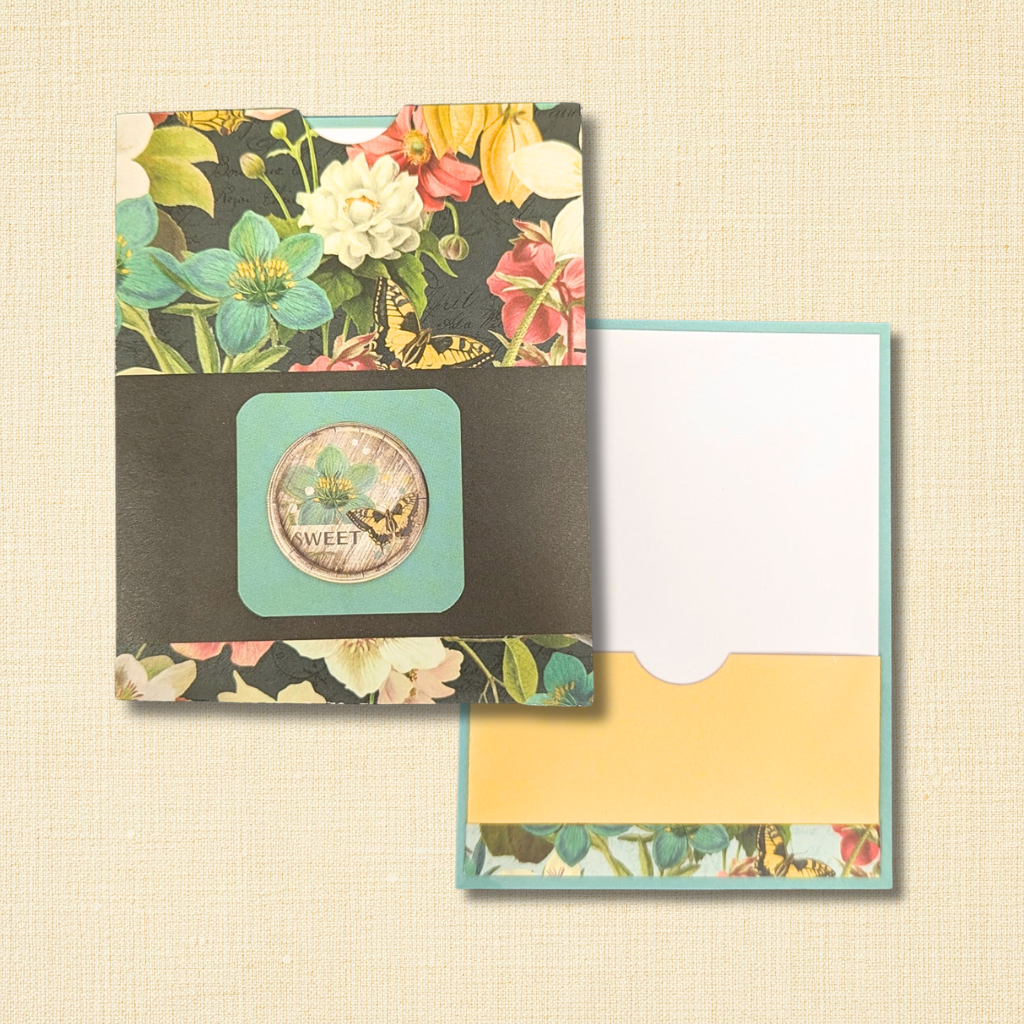 Sweet Botanical Floral Gift Card Holder