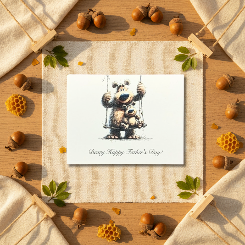 Beary Happy Father's Day Card — From Me