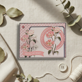 "You Fill My Heart" Vintage Indigo Garden Blank Notecard