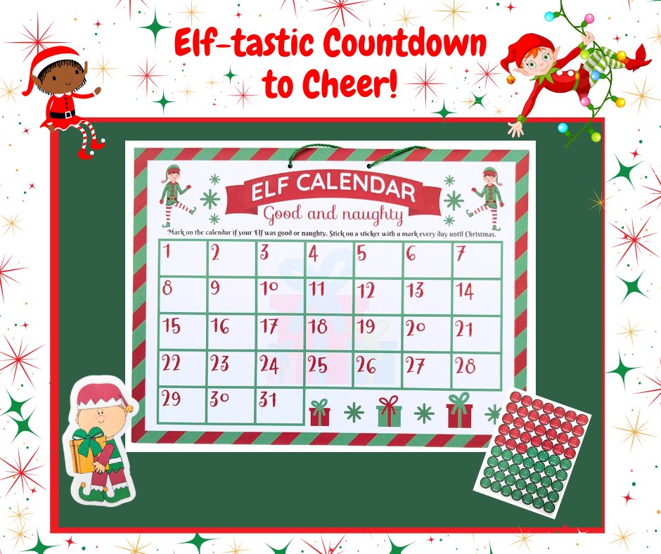 Elf - tastic Countdown to Cheer Calendar - GG'S PAPER CREATIONS