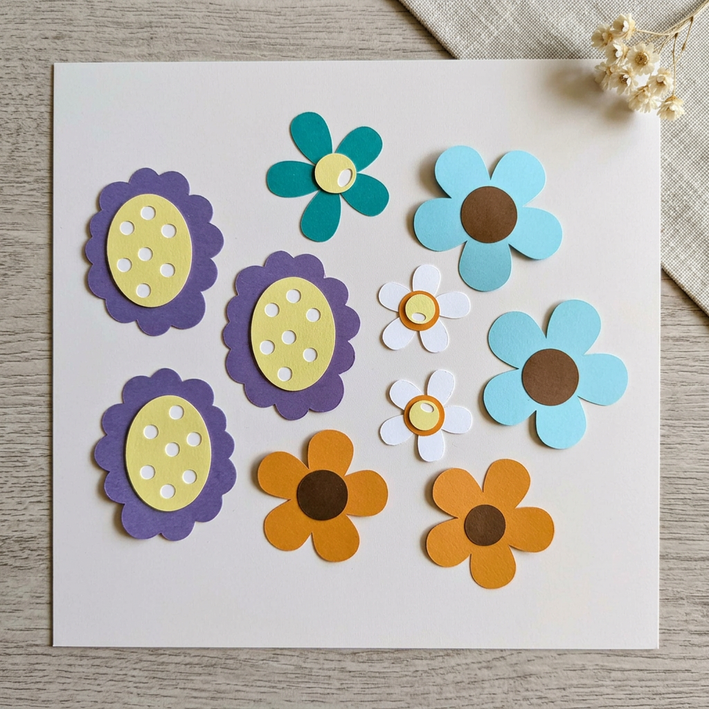 Kit de mise en page de scrapbooking 30x30 cm OEUFS DE PÂQUES À FAIRE SOI-MÊME