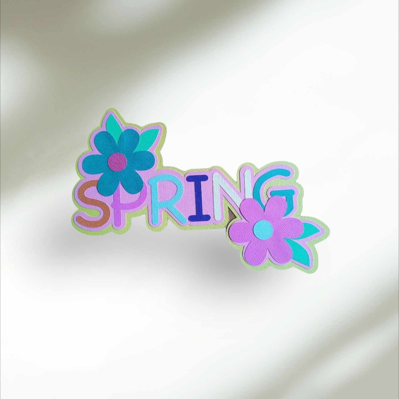 Spring Scrapbook Title Page - GG'S PAPER CREATIONS